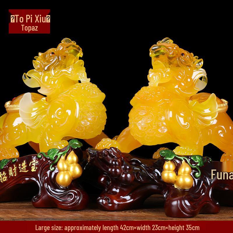 Prosperous Wealth Pixiu Ornaments: Fortune-Building Gifts for Shop Openings & Housewarmings