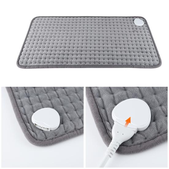 75W Electric Heating Blanket Back Neck Shoulder Pain Relief 9-Gear Temp 4-Gear Timer Flannel Electric Warming Pad UK Socket