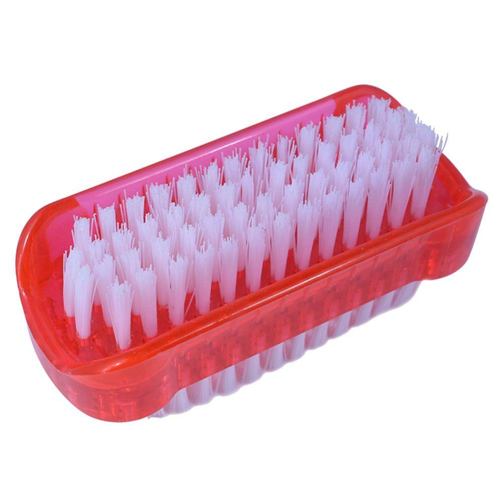 Nail Art Accessories Nail Dust Brushes Plastic Nail Brush Portable Nail Cleaning Brush