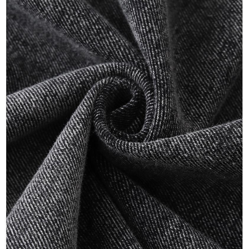 Ethnischer Stil Plus Size Jeansweste Herbst Lässige Damenoberbekleidung mit Froschknöpfen