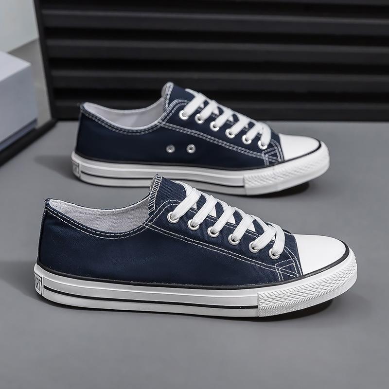 Large size men's shoes spring low-top couple canvas shoes casual shoes sports board shoes vulcanized shoes flat shoes