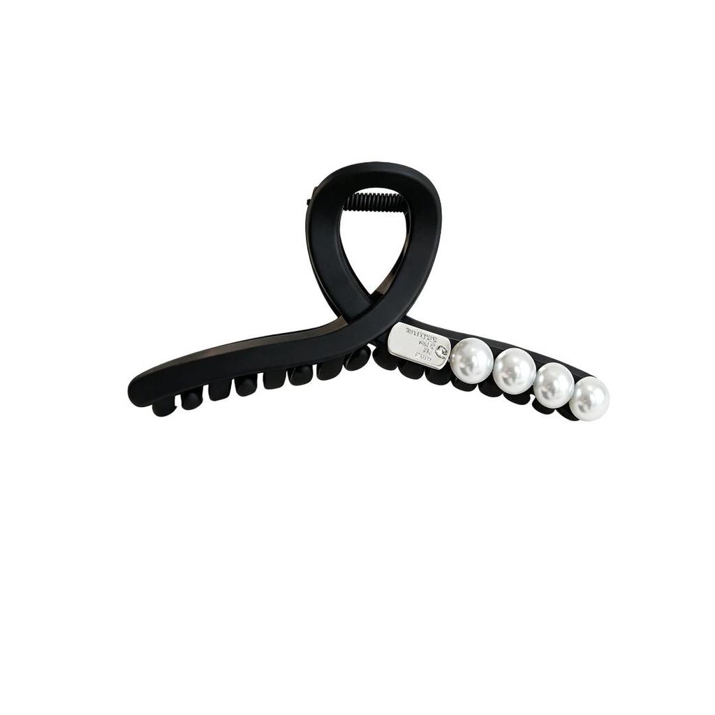 CHIMERA Back of Head Hair Claw Clip, Round Bead Frosted Hair Clip, Bun Shark Clip, Hair Accessory