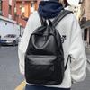 Pu Soft Leather Schoolbag Female Japanese College Students Leisure Travel Backpack Male Fashion Large Capacity Leisure Computer Backpack