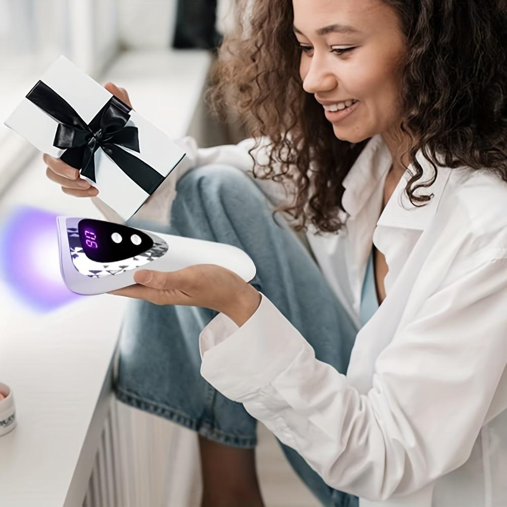 YIKOOLIN Handheld UV LED Nail Lamp USB Rechargeable Mini Manicure Lamp Nail Dryer With 5 Lamp Beads Quick Drying Gel Nail Polish
