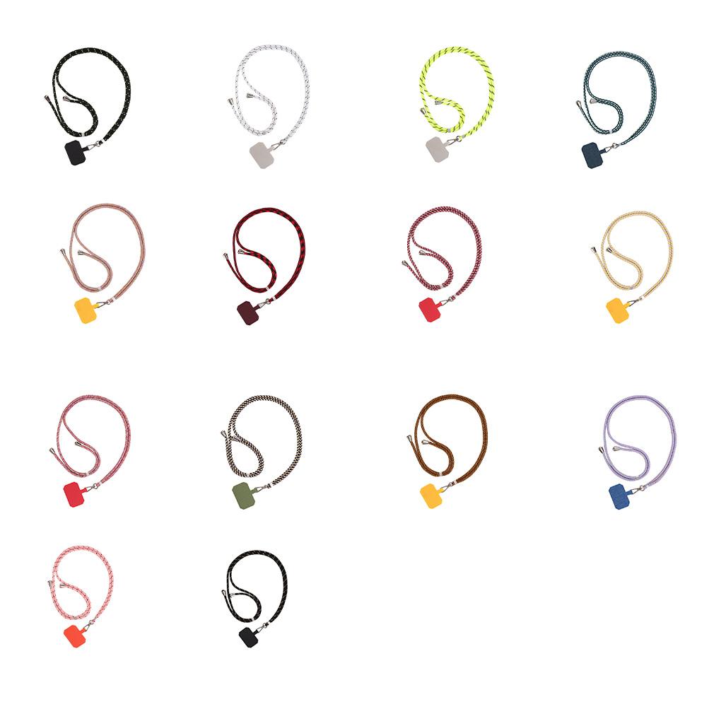 Universal Mobile Phone Neck Rope Adjustable Metal Snap Buckle Anti-lost Holder Lanyard with Adhesive Card Outdoor Travel Hiking