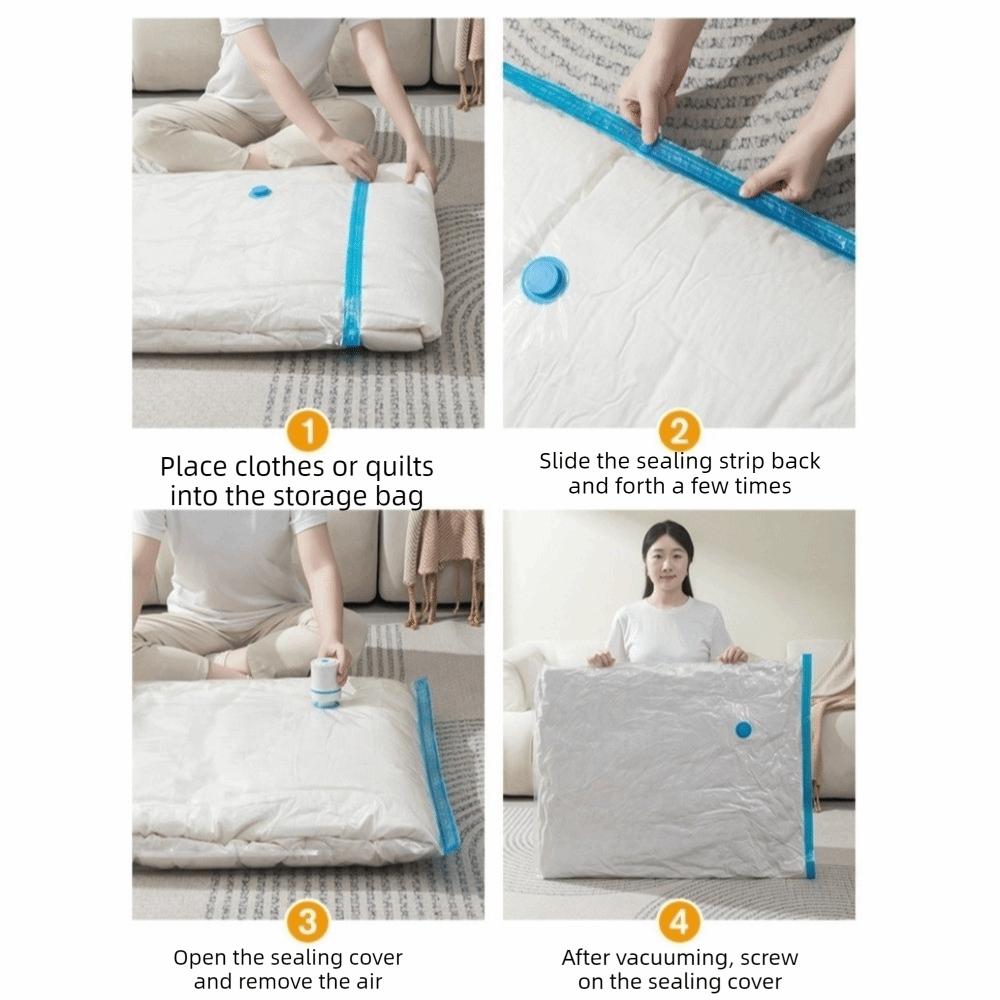 Transparent Vacuum Storage Bag Thickened Down Jacket Storage Bag Space Saver Bag Moving House