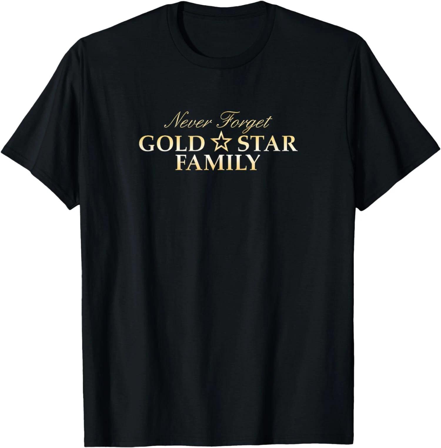 Proud Gold Star Family Military Tee for Families of Military T-Shirt S