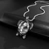 Hip Hop Necklace Men's Stainless Steel Personality Versatile Trendy Flu Turtle Titanium Jewelry