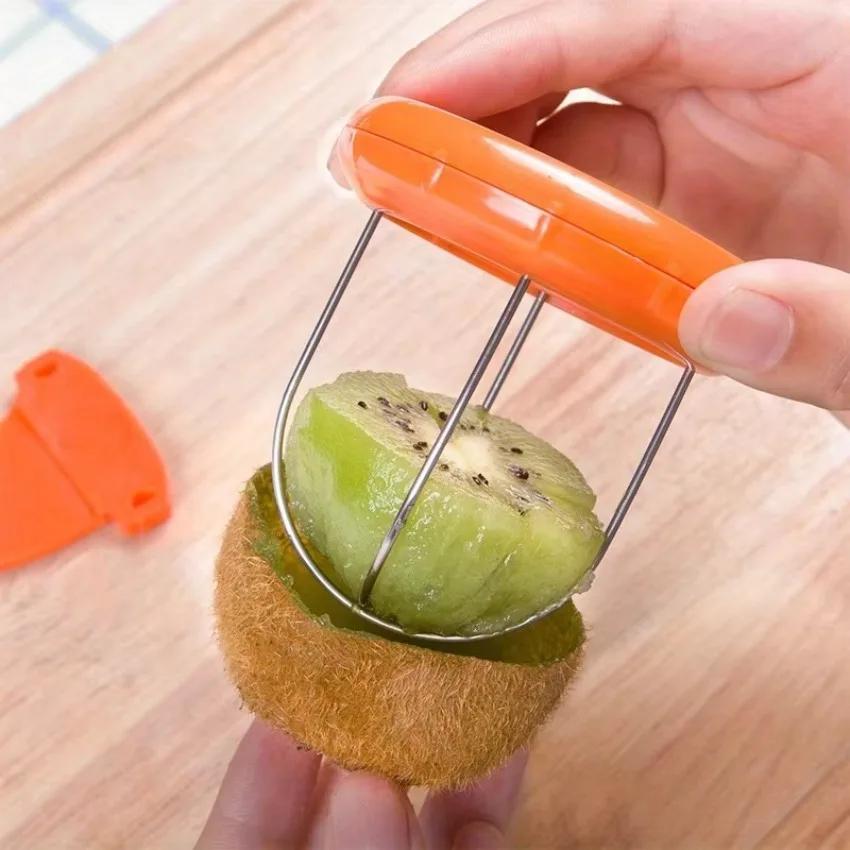Fruit Tools Reative Cut Kiwis Peeling Utensils Dig Kiwis Fruit Slicer Fruit Knife Kiwis Peel Split Tool Kitchen Gadgets