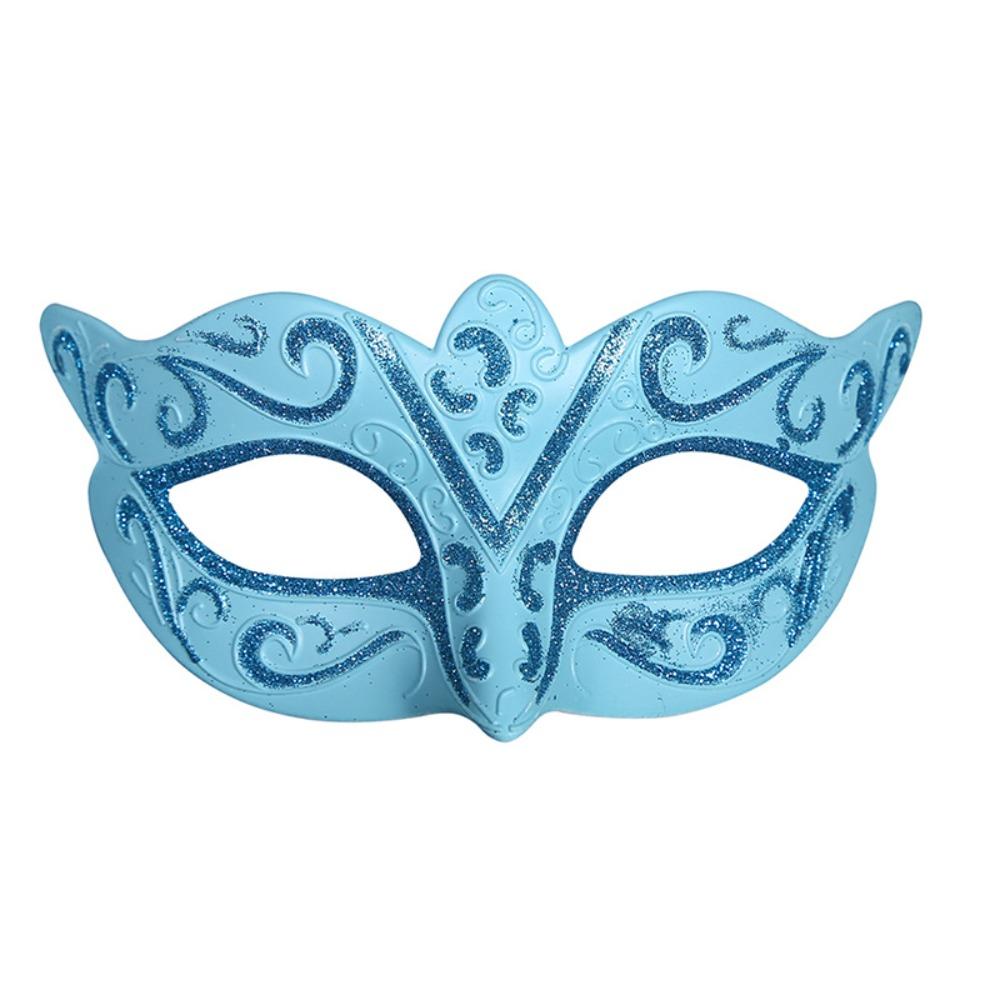 Plastic Glitter Mask Half Face Mask Venice Mask Personality Halloween Masks  Women