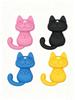 Cute Cat Car Air Freshener, EVA Hanging Vent Clip Car Fragrance for Interior Decor