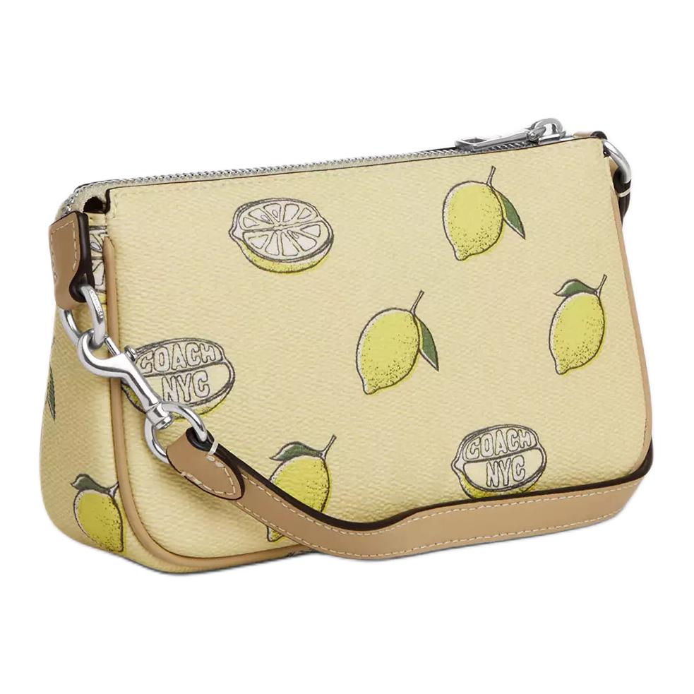 COACH Nolita Coated Canvas One Shoulder Handbag Small Women's Yellow Green CAL26-SVXUC