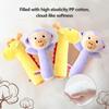 Soft Hand-cranked Bell Toys Plush Soothing Plush Animal Toy Hand-cranked Stick  Birthday