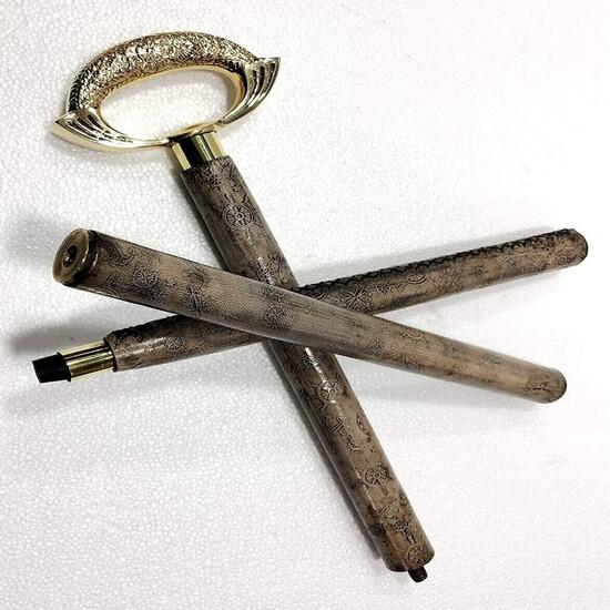 

Антикварный стиль Викторианский Винтажный Дизайнерская Латунная Ручка Трость Деревянная Трость M аэро