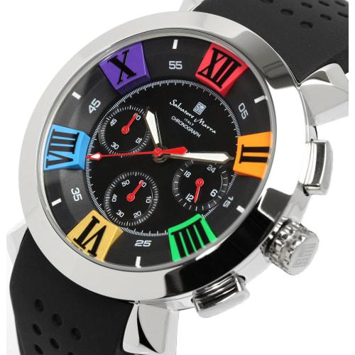 Salvatore Marra Watch Italian Brand 3D Index SM14102 (Black Multi)