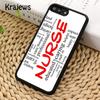 Krajews Doctor Nurse Medicine Student Phone Case Cover For IPhone 18 17 Air 16 15 14 Plus 11 12 13 Pro Max Coque Fundas