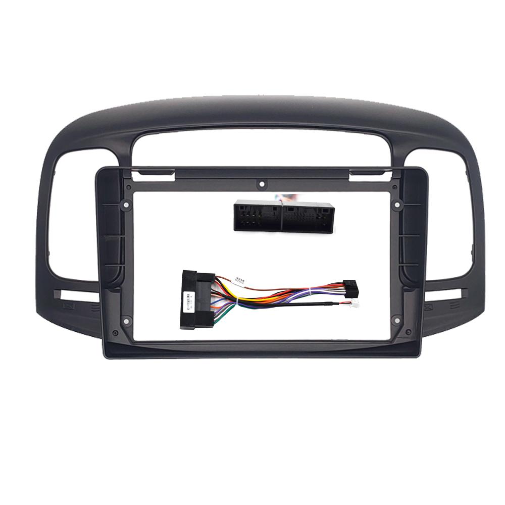 2 Din 7/9 Inch Car Radio PC ABS Plastic Fascia Panel Frame and Cable for Hyundai Accent 2008-2012 Dash Mount Kit