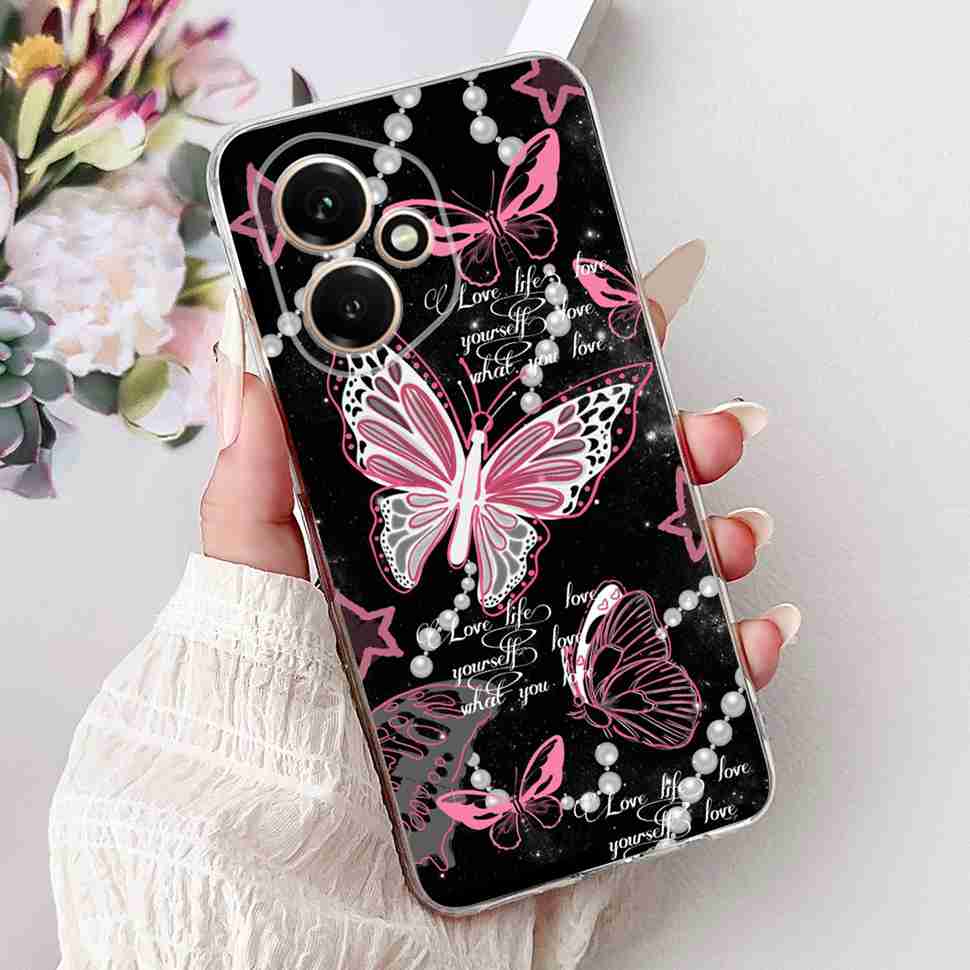 For Honor 400 5G 6.55" Case DNY-NX9 Cartoon Cat Girl Love Soft Silicone TPU Cover For Huawei Honor 400 Global Phone Cases Bumper