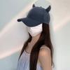 Decorative Horn Breathable Baseball Hat Women Adult Sports Hat Outdoor Activity