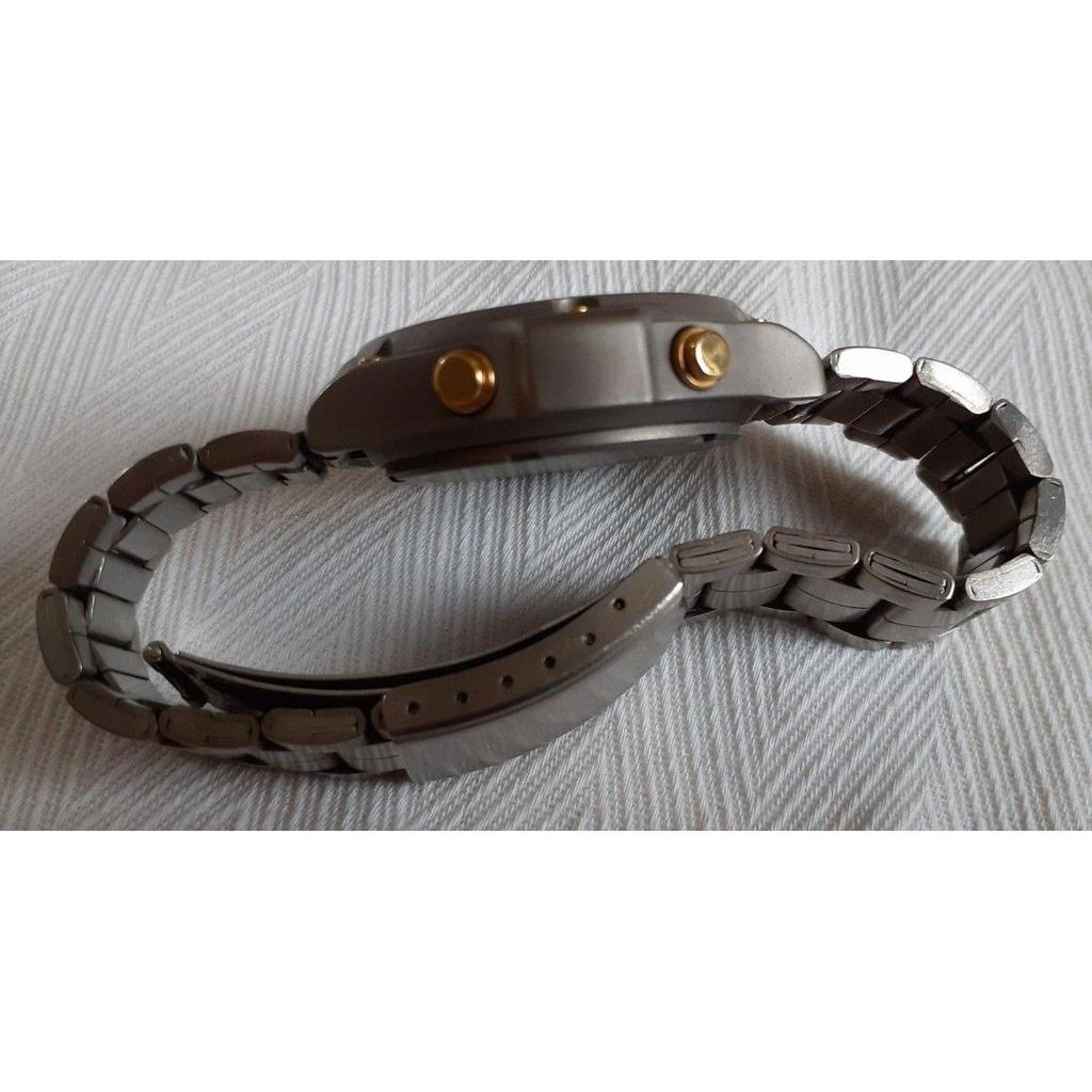Used SEIKO ALBA EPSILON V084-8000 Box Included Genuine Belt Epsilon Titanium