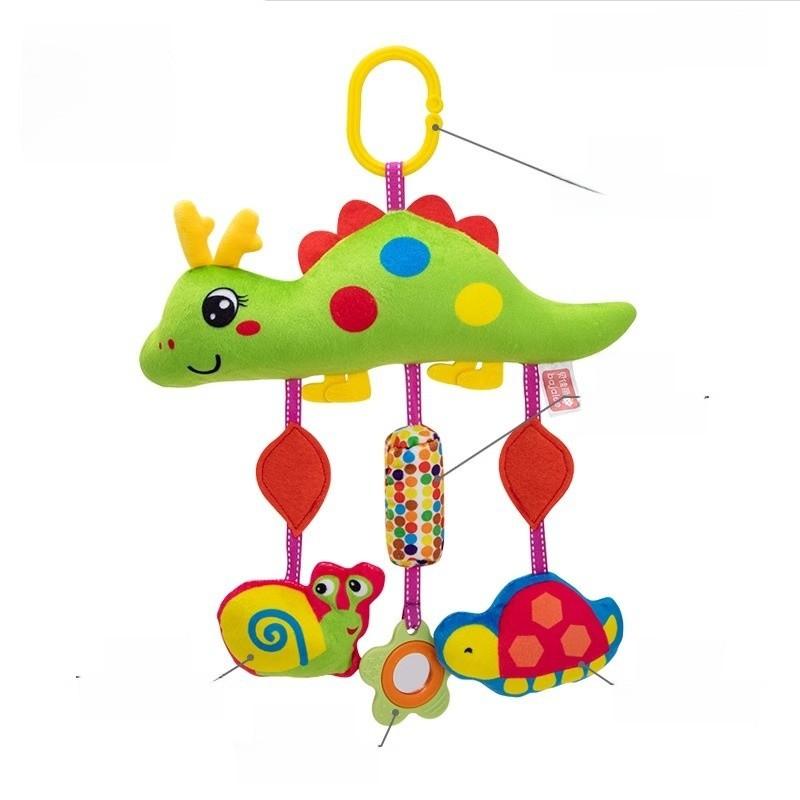 Infant Car Seat Hanging Toy With Plush Material And Interactive Sound For Newborns