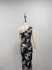 2025 European-American One-Shoulder Bodycon Maxi Dress with High Slit and Summer Print