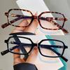 Y2K Leopard Small Frame Glasses Women Retro Fashion Simple Vintage Female Girls Eyewear Decorative Anti-blue Light Eyeglasses