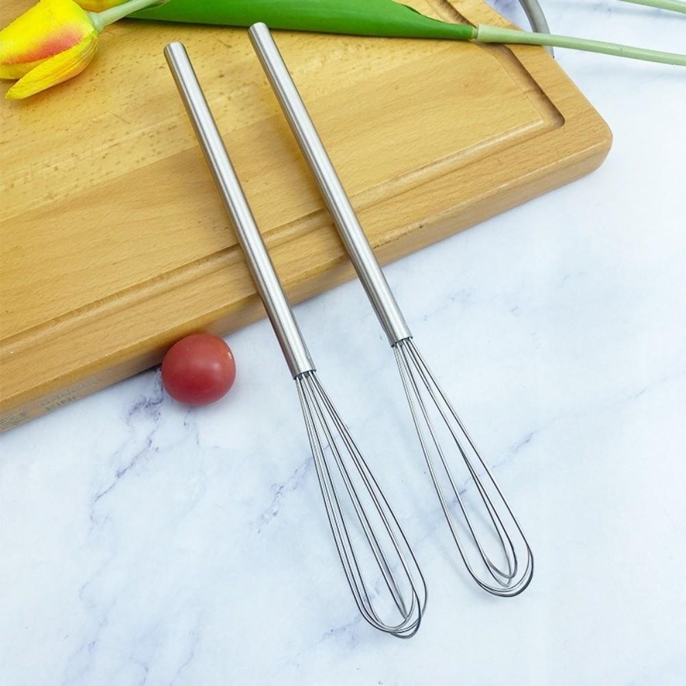 Handheld Stainless Steel Wire Whisk Manual Operation Egg Mixer Practical Egg Beater  Mixing Tools