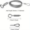 Strapazierfähiges Edelstahl-Aufhängedraht Bilderrahmen Aufhängeseil Grill-Lanyard Tragfähigkeit Großhandel