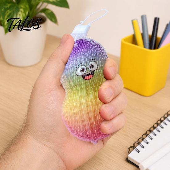 Stress Relief Toy Cartoon Peanut Toy, Slow Rising Simulation Squeeze Ball Relaxation Fidget for Kids Adults Sensory
