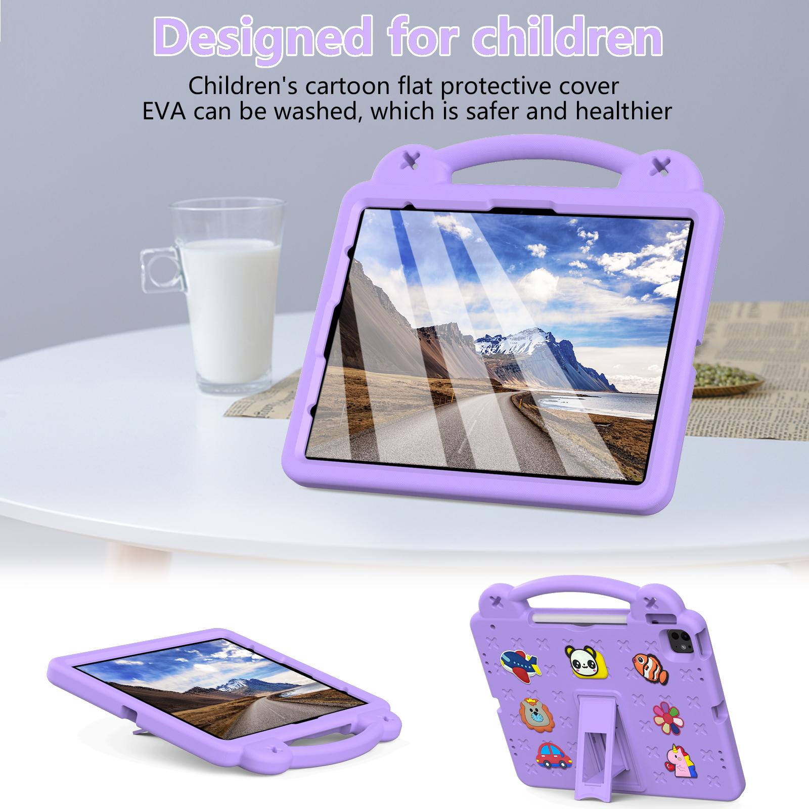 

For iPad Pro 13 (2024)/Air 13 (2025)/(2024)/iPad Pro 12.9 (2022)/(2021)/(2020)/(2018) Case Kids EVA Tablet Cover Sky Blue