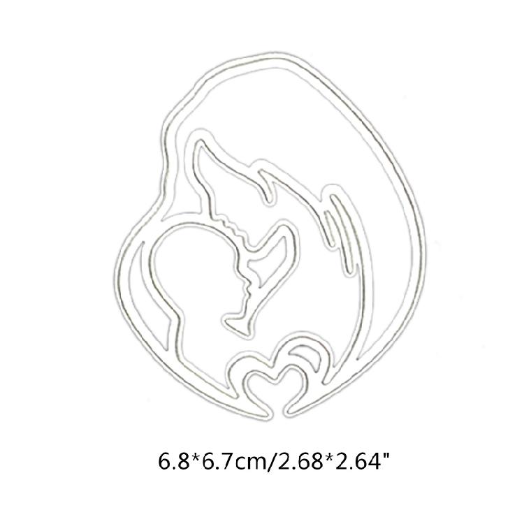 Metal Die-Cuts Making Embossing Scrapbooking Durable Stencils Holiday Mom