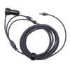 Kabel napájení DC 3 v 1 pro mini satelitní zařízení, digitální displej, nabíjecí kabel do auta, 12V24V, 5 metrů