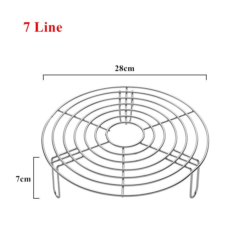 304 îngroșare oțel inoxidabil cu aburi oală multifuncțională găluște pentru ouă, suport pentru grătar, încălzire pentru bucătărie, accesorii de gătit