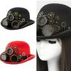 Steampunk Styles Oval Top Hat With Removable Goggles And Compasses Halloween Costume Accessory for Women and Men
