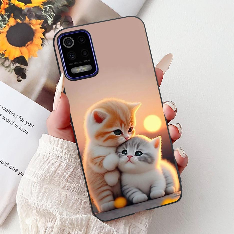 For LG K52 K62 2020 Case LM-K520 LM-K525 Stylish Love Heart Painted Cover Soft TPU Phone Case For LG K62 K 52 LGK52 LGK62 Fundas