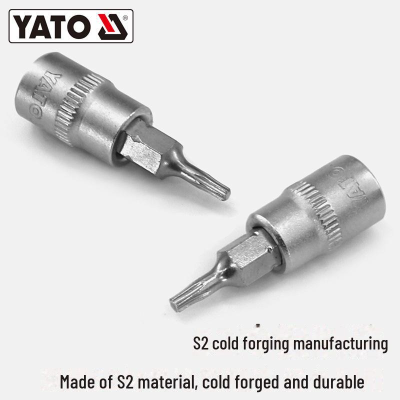 YATO 1/2" Star Screwdriver Socket Set, Chrome Vanadium Steel, S2 Head