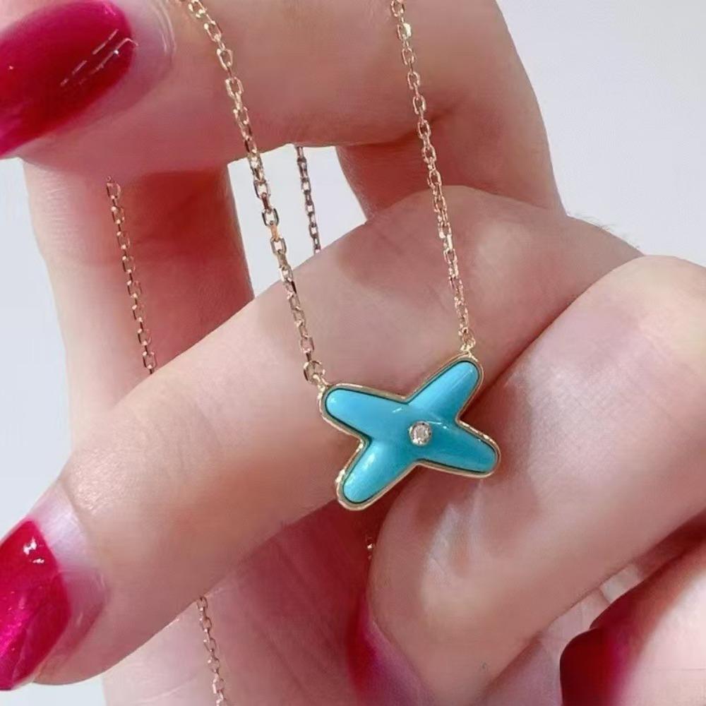 White Mother-of-petal Necklace Versatile Light Luxury Diamond High-end Temperament Women's Collarbone Chain