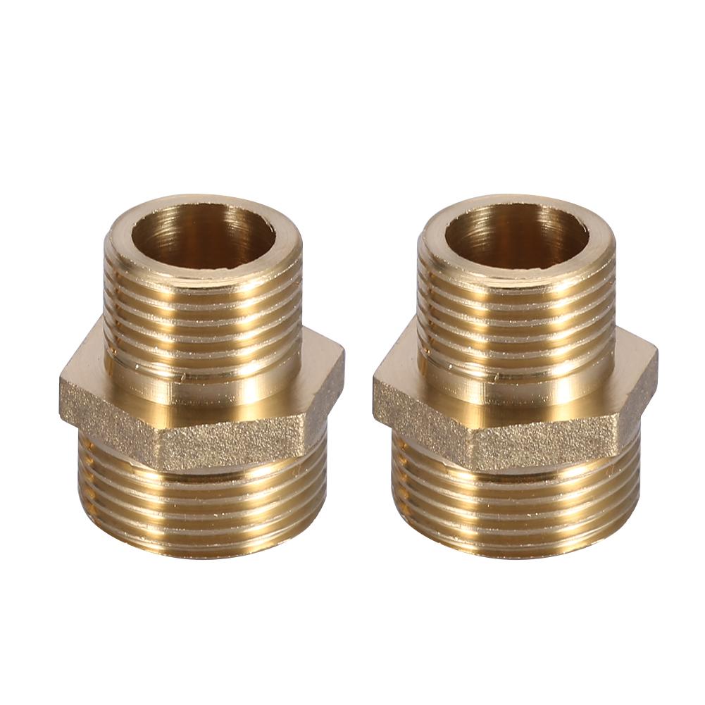 Brass Fitting Hex Nipple Reducing Male Pipe 3 4  To 1 2  Water Tube Fittings (Intensification)