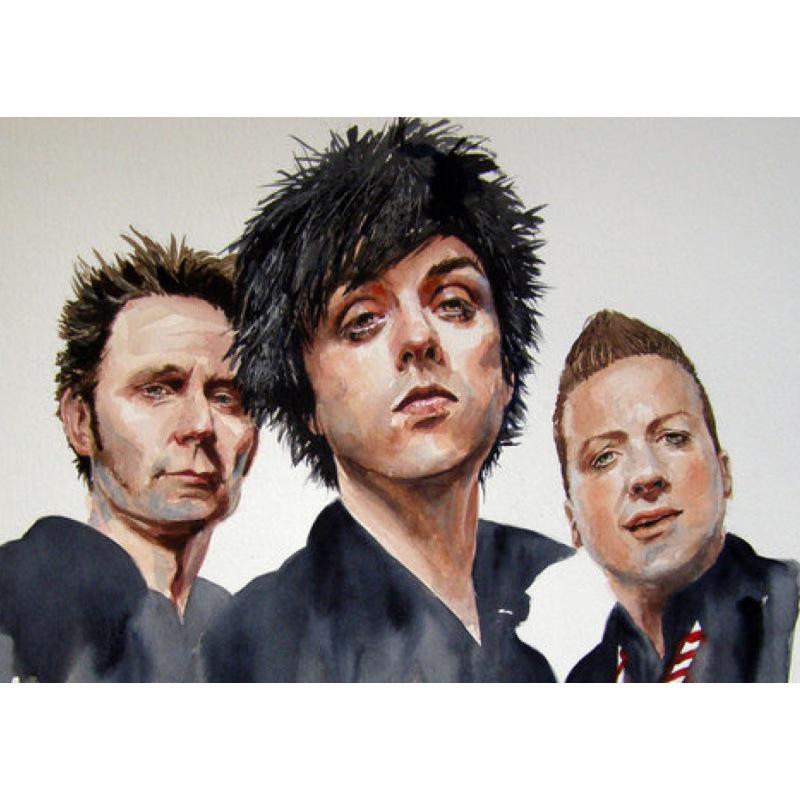 

Green Day Band Celebrity Photo Posters - Wall Hanging Decoration for Bedroom, Bar, Home Yellow Kraft Paper (No Glue) 30X42 cm
