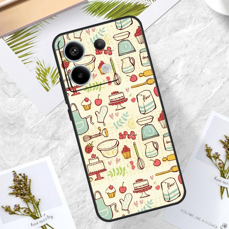 Baking Cook Chef Case For Xiaomi Redmi Note 14 13 12 11 10 9 15 Pro Plus Redmi 15 10C 12C 13C 14C 15C Cover