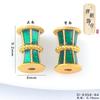 Tang Dynasty sand gold dripping oil beads bucket beads retro accessories bracelet accessories loose beads bead diy jewelry accessories