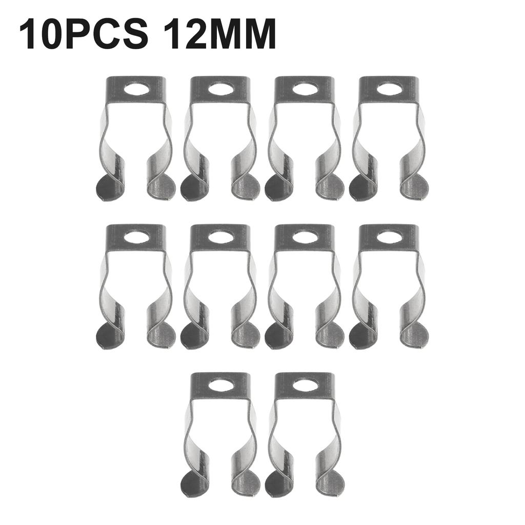 10 Stück Schmale Basis Werkzeugfeder Terry-Klemmen 6/10/12/16/19/25/28mm Rohrklemmen Schwerlast Werkzeugaufbewahrung Haken