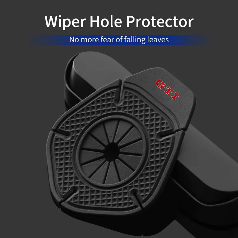 Car Storage Windshield Wiper Hole Protector Silicone Material Dustproof For Volkswagen VW GTI Golf 7 Passat B5 CC Jetta MK5 Polo BHP1
