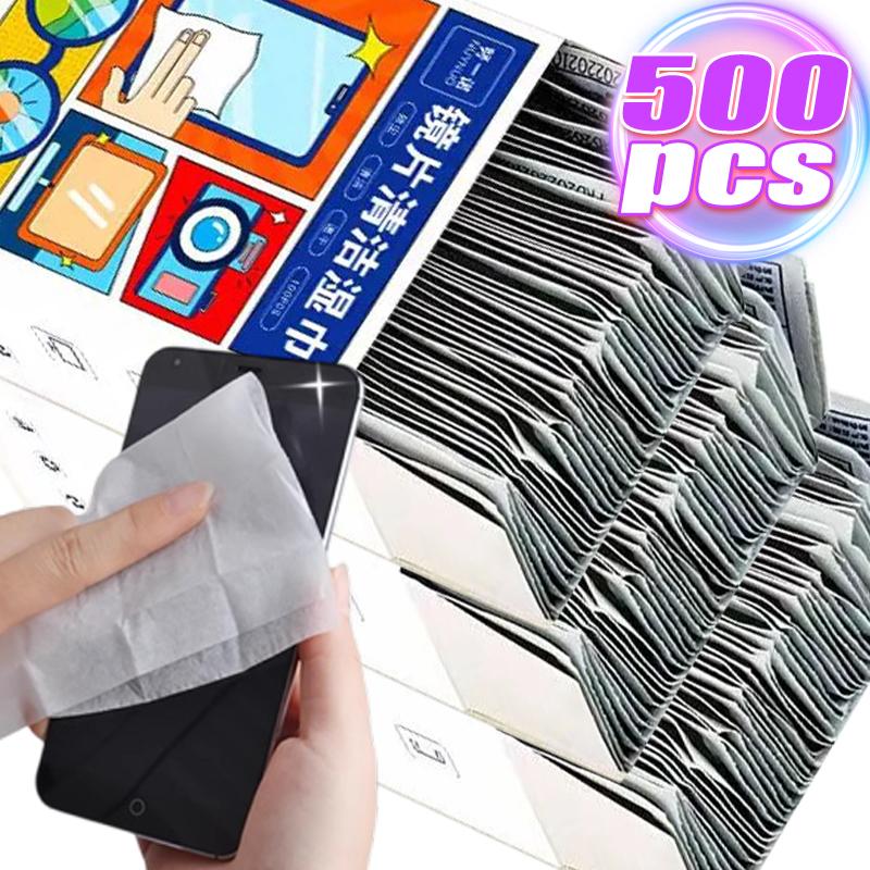 500pcs Individual Packing Cleaning Cloth Portable High Quality Glasses Cleaner Eyewear Len Phone Screen Cleaning Wipes Wholesale