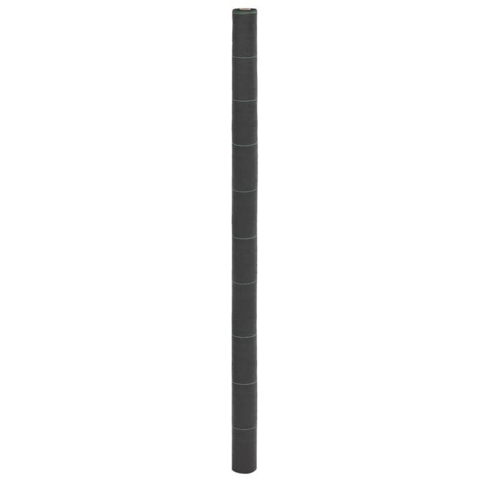 VidaXL Membrane anti-mauvaises herbes noir 2x25 m PP, tissu anti-mauvaises herbes, membrane de contrôle des mauvaises 4005229