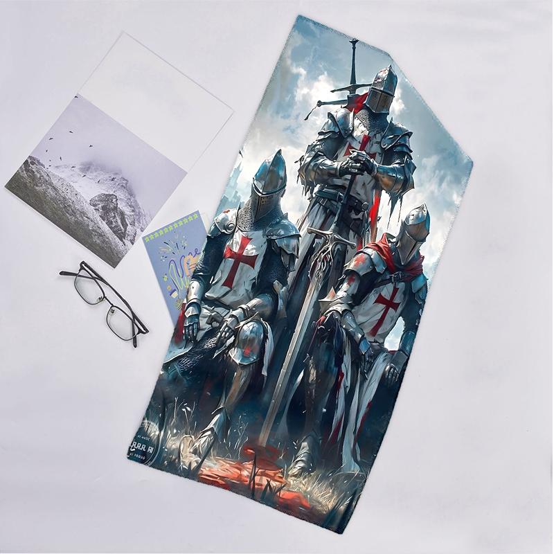 Cross Templars Knight Fashion Beach Towel: Ideal for Summer Adventures Soft, absorbent and quick drying suitable for swimming and bathing