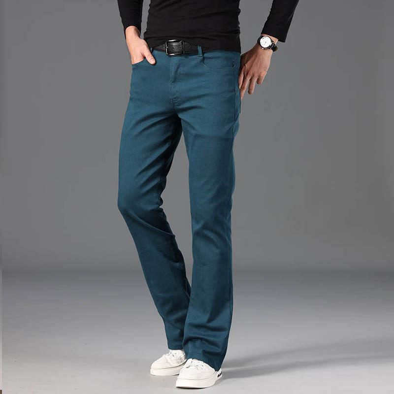 Jeans For Men Men's Big Flared Jeans Boot Cut Leg Flared Loose Fit Male Designer Classic Casual Jeans