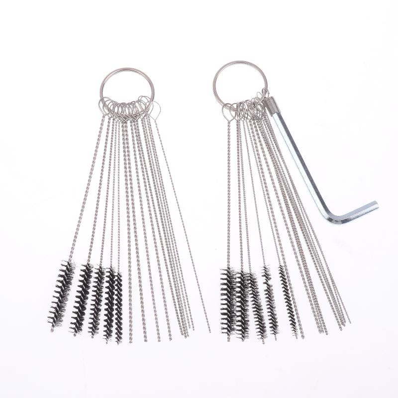 1 Satz Reinigerwerkzeug Vergaser Kohlenstoff Schmutz Düse Entfernen Reinigungsnadeln Bürsten Für Automobil Motorrad Atv Schweißer Vergaser Kettensäge