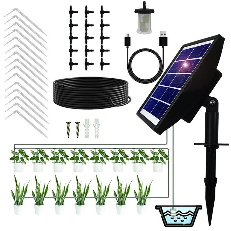 Intelligent Solar Sprinkler Timer for Potted Plants - Automatic Drip Irrigation System